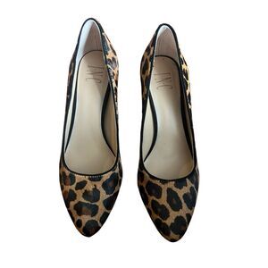 Calf hair leopard print pump Sz 7.5
